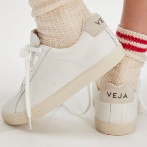 Veja Esplar Leather All White and Cream Sneakers 37 6